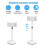 Support de Moniteur Réglable, Support de Tablette Portable Jusqu'à 25 Cm, Support de Tablette Debout, Support de Bureau, Blanc 7