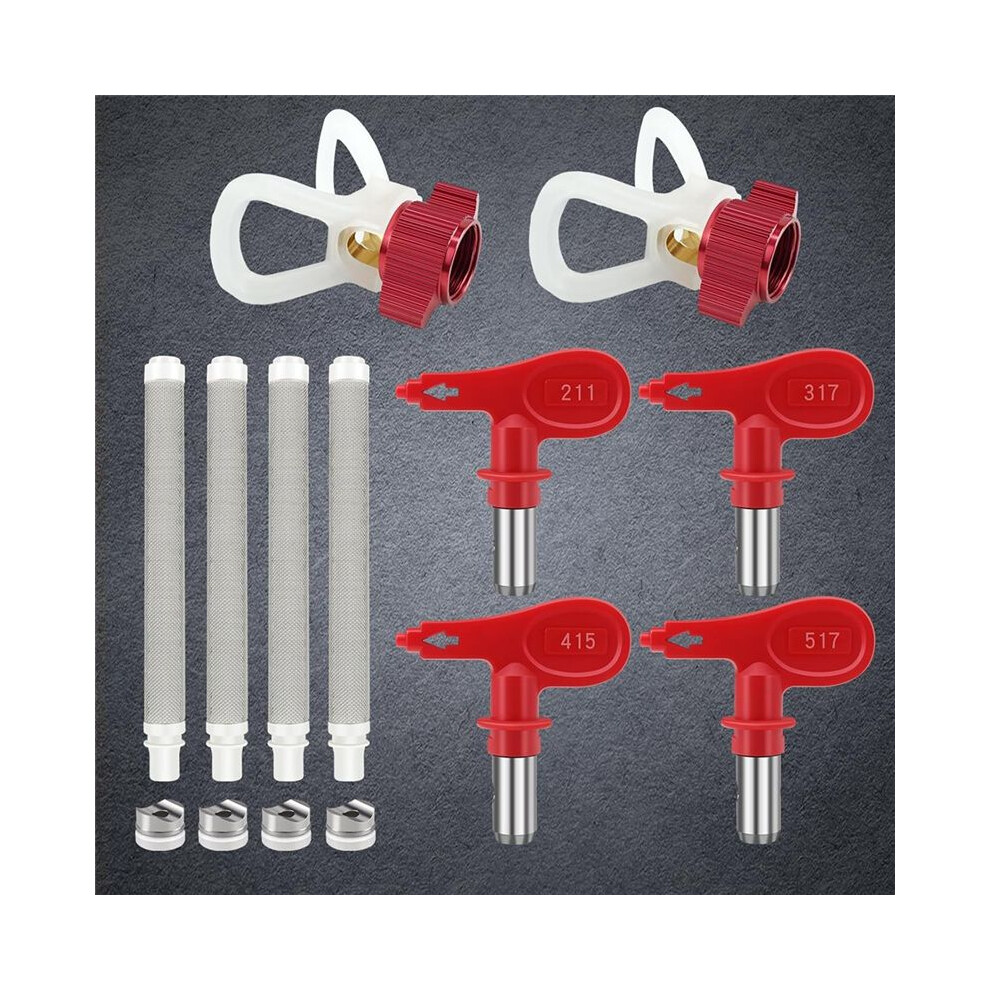 Reversible Airless Spraypaint Tip Nozzles With Tip Guard Nozzle Seats & Paint Spraygun Filters For Airless Sprayer 6031368506969