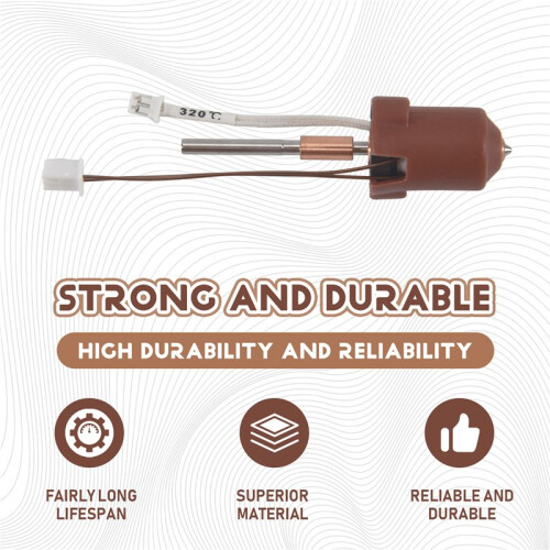 For -3 V3 Hotend Kit,Ceramic Heating Block Kit Fast Heating Thermal Conductivity Ceramics with Integrated Nozzle 1