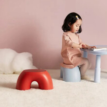 Stool Rainbow Shape Footstool Kids Step Stool for Living Room Indoor Furniture Children'S Stool Toy