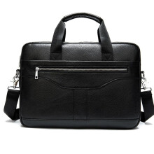 Men's Leather Briefcase Large Capacity Business Laptop Bag for Work Vintage Office Handbag