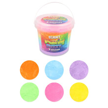 Giant Rainbow Bouncing Putty 6 Colours Science Toy Moulding Play Gift