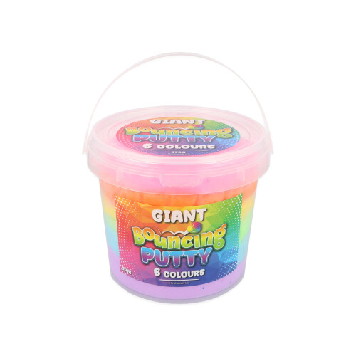 Giant Rainbow Bouncing Putty 6 Colours Science Toy Moulding Play Gift 1