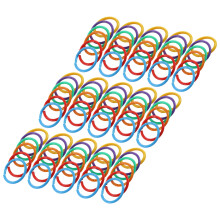 60PCS Colorful PP Loose Leaf Rings 35mm Book Binder Rings