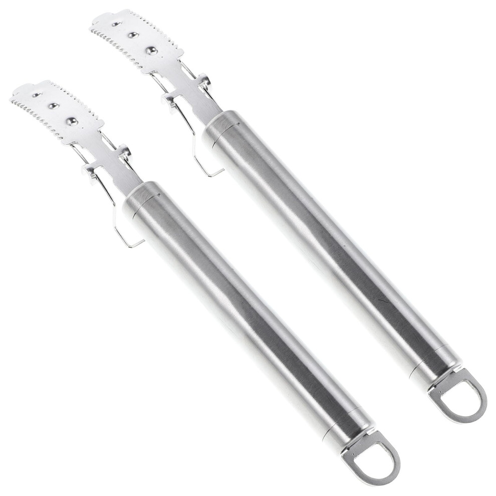 2Pcs Pig Hair Remover Stainless Steel Razor Scraper For Fast Pork Skin Hair Removal Kitchen Use 9073542407133