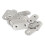 Stainless Steel Flat Bracket Straight Mending Fixing Plates 40mm 40Pcs 3