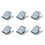 6X Silver Tone Spring Loaded Memo Ticket Magnetic Fridge Wall Clip 1