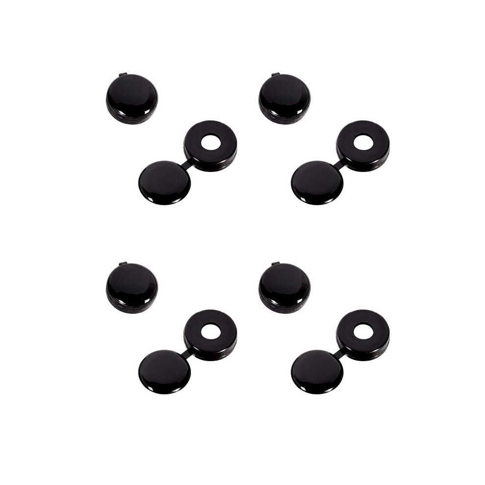Screw Cap Cup Washer Hinged Cover Black ( Pack Of 200 ) 4712859866435