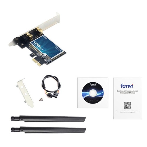 1200M WiFi5 Wireless Network Card 4.2  2.4G+5G Dual Band Desktop Built-in PCI-E WIFI Multi-Function Receiver