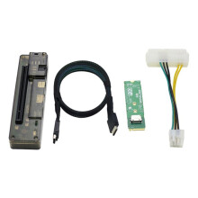 M.2 MKEY zu OCULINK Adapter High Speed GPU Dock PCIE 4.0 X4 PC Notebook Laptop zu Externer Grafikkarte Adapter