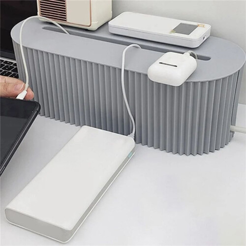 Plug Board Storage Box Cable Wire Organizer Case Socket Wireless WiFi Router Desktop Data  Plug Holder Shelf, 1