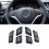 Car Steering Wheel Button Covers Control Menu  Button Cover Volume for  X1 E84 3 Series E90 E91 E92 E93 (B) 7