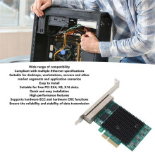 Tarjeta de Red PCIe 2,5G de 4 Puertos Adaptador Ethernet de 2,5 Gigabit RTL8125BG Adaptador LAN Ethernet PCI Express para PC de Escritorio