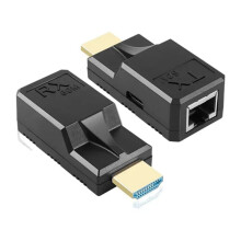 60M -Kompatibler Extender RJ45 Cat6-Kabel 1080P Ethernet Extender Videosender-Adapter für Laptop-HDTV-Monitor