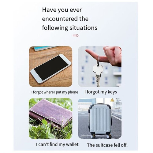 2 Pack  GPS Tracker  5.0 Anti-Lost Device Mobile  Wireless  Locator Pet Key Wallet Tracker B 1