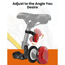 Suporte para Refletor de Bicicleta com Rastreador GPS Oculto e Antirroubo para Bicicletas de Montanha, Bicicletas Elétricas e Scooters
