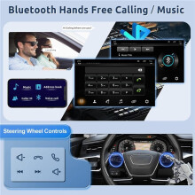 2G+32G Android 13 9 Pouces Carplay Sans Fil Stéréo de Voiture Android Auto pour  406 1999-2004, Caméra Arrière  FM Wifi