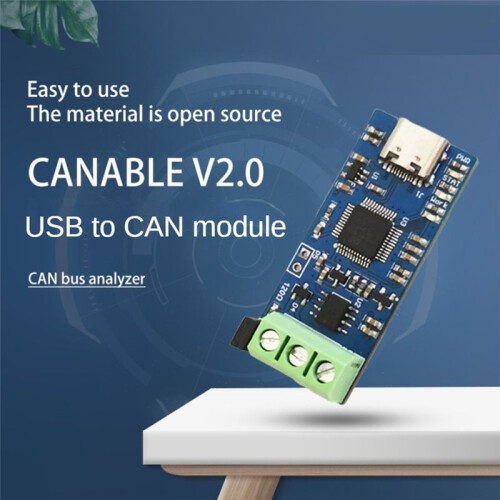 Type-C USB to CAN Module 5V CAN Bus Analyzer USB to CAN Converter Module CANABLE V2.0 CAN-FD CAN Bus Analyzer 1