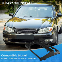 9 Inch Radio Fascia Fit for Cefiro A33 2003-2012 Stereo DVD Player Install Surround Trim Panel Audio Frame Cover