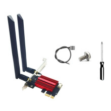 QCNFA765 WiFi6E WiFi Card PCIE Wireless Adapter 5970M Triple Band 2.4G/5G/6G BT5.2 802.11AX 8DB Antenna for Win10/Win11
