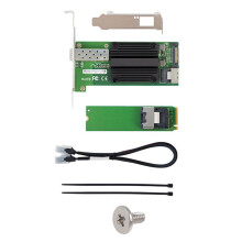 SFP+M.2 10G per Adattatore di Rete Ethernet A Porta Singola con Chip  82599 EN X520-DA1, Escluso il Modulo In Fibra Ottica 10G