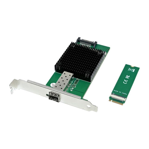Server Network Card M.2 B+M KEY 8-Channel Single-Port 10GbE SFP Ethernet NIC Network Card for Win10 FreeBSD Linux System 2