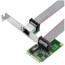 Carte Réseau PCIE Gigabit Carte Ethernet RJ45 à Port Unique Adaptateur Réseau 10/100/1000 Mbps pour Ordinateur PC