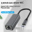 Adaptateur Type-C Vers Ethernet Convertisseur D'Interface Type-C Vers RJ45 pour  Types D'Ordinateurs Portables Argent 6