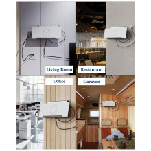 Para Soporte de Enrutador Starlink Gen 3, Enrutador de Malla Gen3 y Fuente de Alimentación Kit de Montaje en Pared de Metal 2 en 1, para Kit de