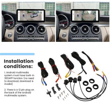 Car 360 Panoramic System Camera for Android Multimedia Screen, Android Multimedia System Car 360 Camera 3D1080p