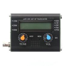Portable Shortwave Radio Transceiver USDX SDR QRP Transceiver 3-Band Amateur Radio Equipment with Handheld Microphone