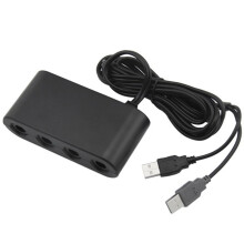 Adapter Kontrolera 3 w 1 do Kontrolera GameCubes Adapter 4-Portowy do Przełącznika NGC do U Obsługa Konwertera USB Turbo
