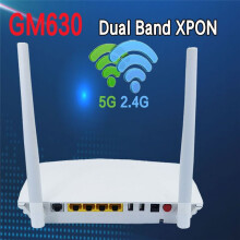 XPON Gpon EPON Onu per Ont GM630 Dual Band 4GE WLAN+2.4g&5g WIFI EPON ONT Terminale di Rete Ottica Spina UE