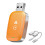 Wireless 2-in-1 Car Adapter Wireless Carplay Car Navigation Android AUTO Interconnection Conversion Box Orange 1