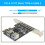 Carte D'Extension USB3.2 GEN1 PCIE 4  USB-A 5 Gbit/S Adaptateur de Carte D'Extension Riser pour WIN7/10/11 LINUX 6