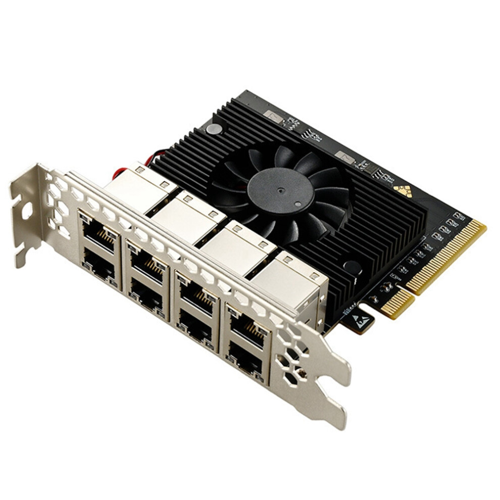 Pcie X8 Gigabit Ethernet Controller Card 1X 1000Mbps Nic Rtl8111h Chips For Desktop Industrial Camera Control 4713517811514