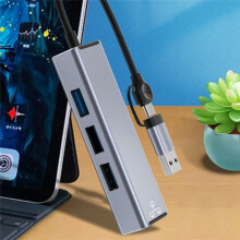 USB C/USB A A Ethernet Adaptador 1000Mbps RJ45 Tarjeta de Red Plug-And- para el Teléfono/Ordenador Portátil