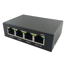 Extendeur/Répéteur PoE Gigabit Complet à 4 100/1000M Extendeur de Commutateur Réseau pour Commutateur PoE NVR Caméra IP AP