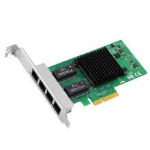 4 Puertos PCIE X4 RJ45 Lan Tarjeta de Red de Alta Velocidad Ethernet Adaptador 10/100/1000Mbps Gigabit Ethernet Lan Tarjeta para PC de Escritorio