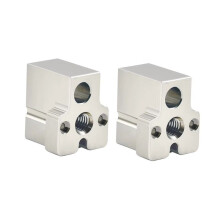 CR10 Plated Copper Heated Block Volcano High-Temperature Heating Block for 3D Printer Parts, Large Flow 2Pcs
