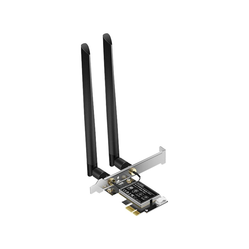 Wifi 6E Adapter 5400Mbps Bt5.2 Pci-E Wireless Network Card Ax5400 Wifi 6E Pci-E 2.4G/5G/6Ghz Wifi Card For Win10 Win11 6032783461970