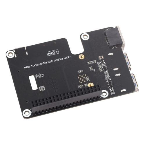 Para Raspberry Pi 5 PCle para MiniPCle GbE USB3.2 HAT+ Gigabit Ethernet com Módulo EG25-G 4G Compatível com para Interface MiniPCIe 2