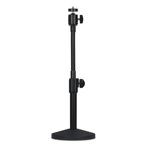 Hose Desktop Webcam Stand Adjustable Metal Desk Tripod Streaming Support with Sturdy Mount Base 1