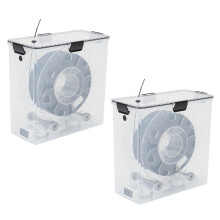 2-Teilige Filamenttrocknerbox für 3D-Drucker, Luftdicht und Feuchtigkeitsbeständig, Echtzeitüberwachung für PLA-ABS-Filamente für 3D-Drucker