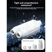 Repetidor POE 48V 1 para 2 Extensor PoE IP66 À Prova D'Água 10/100Mbps 500m Extensão para Câmera de POE