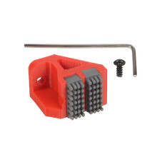 Bico de Escova de Silicone para Impressora 3D X1/P1 Ferramenta de Limpeza de Bico Cabeça de Escova Dupla Conjunto de Escova de Bico Vermelho