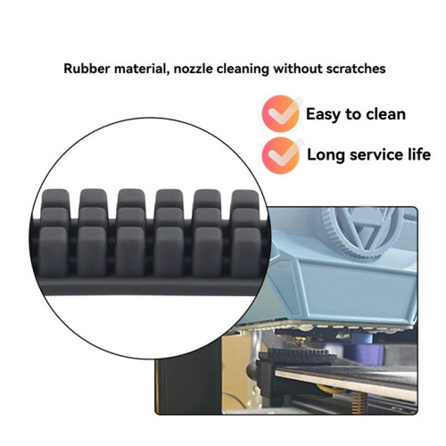 SV07 Nozzle Wiper Silicone Brush 3D Printer Nozzle Cleaner Tool Efficient Cleaning for SV07 3D Printer Accessories 2