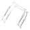 1 Pair Table Legs U- Shaped Desk Legs Adjustable Furniture Leg for Dining Table Coffee Table Computer 1