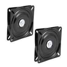 6inch Bar Stool Rotating Plate Replacement, 360 Square Rotating Mechanism for Lounge Chairs or Furniture 2PCS