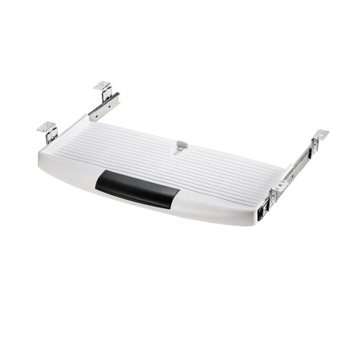 Keyboards Tray Under Desk Keyboards Stand Slide Pull Out Computer Keyboards Drawer Multi-Purpose Drawer White 1
